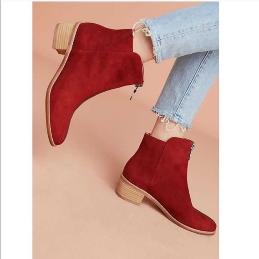 Anthro. Matiko Mylvia Zipped Ankle Boots